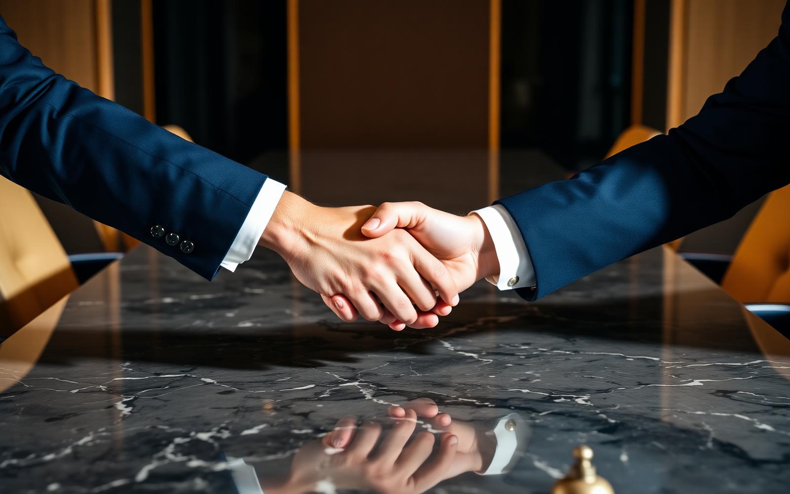 Business handshake